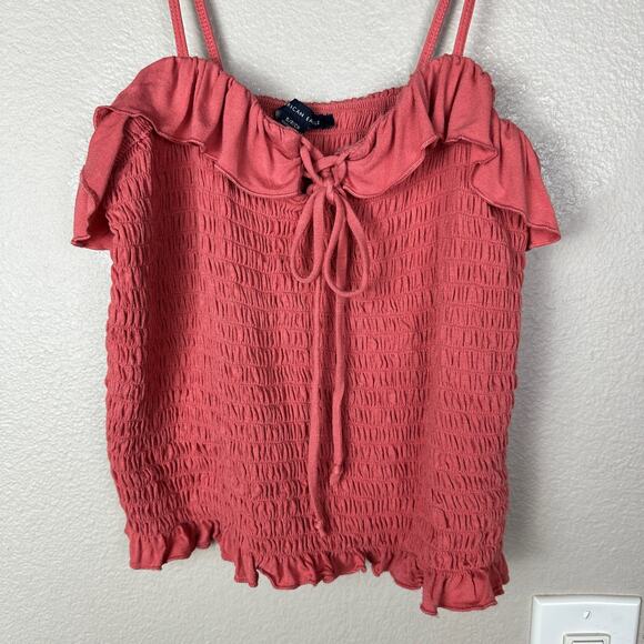 American Eagle Smocked Summer Top Size Small - Picture 2 of 5